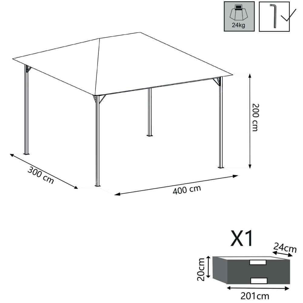 Gazebo liberty 3 x 4