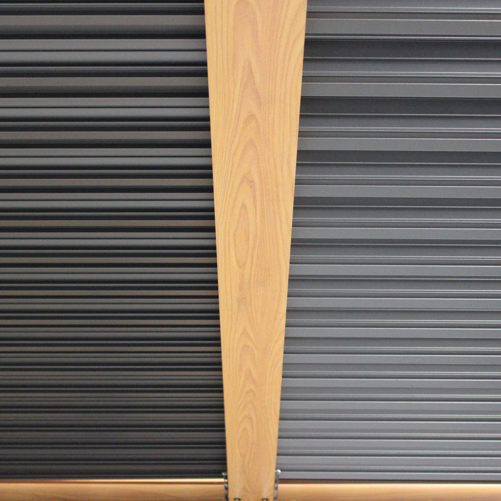 Pergola bioclimatica 3 x 4 effetto legno