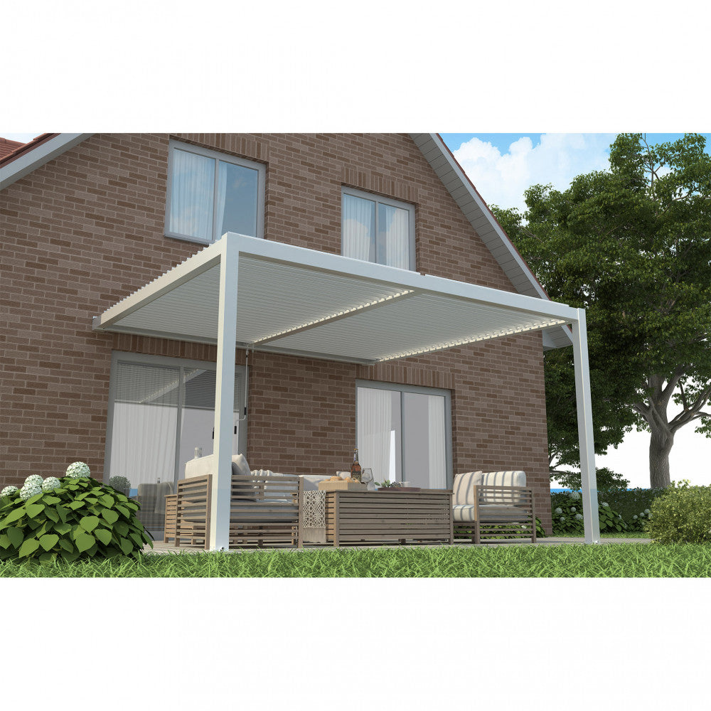 Pergola bioclimatica 3 x 4 addossata