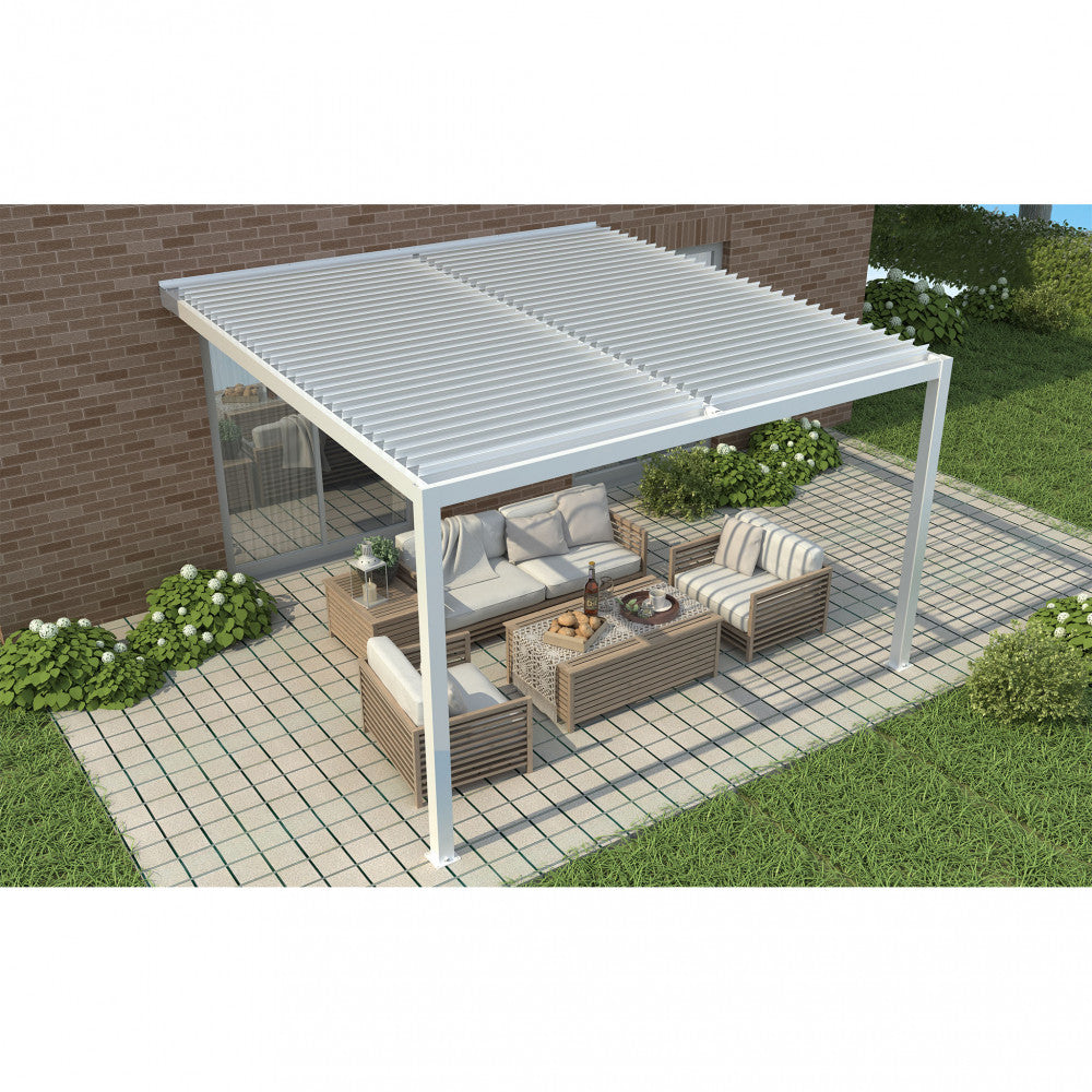 Pergola bioclimatica 3 x 4 addossata