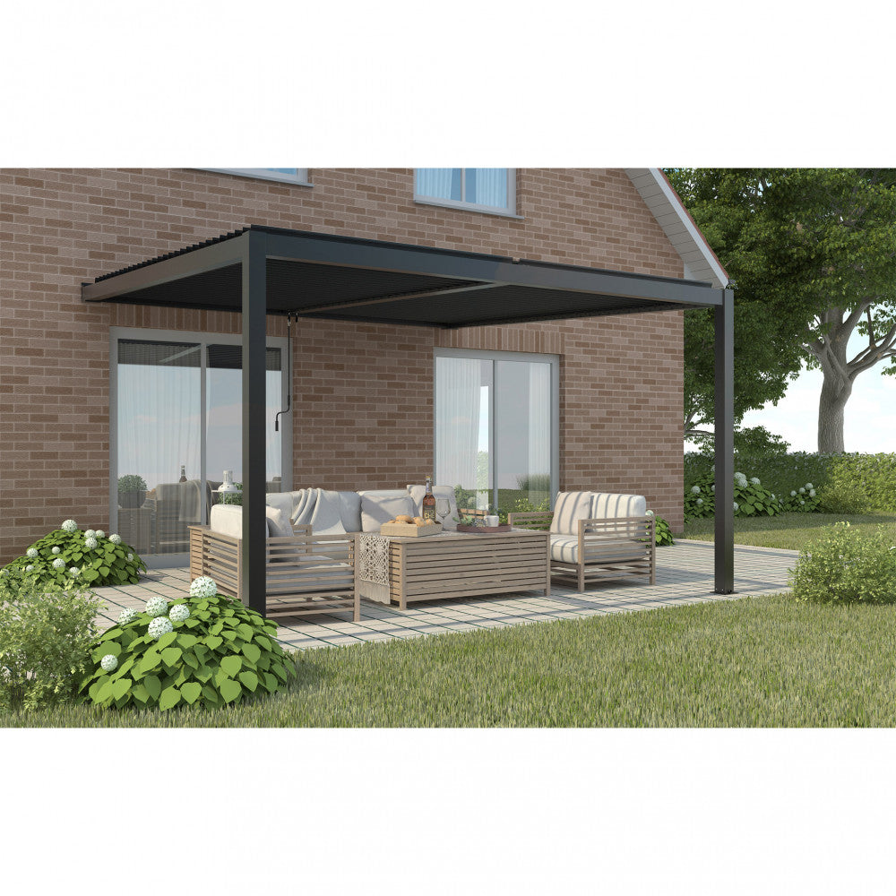 Pergola bioclimatica 3 x 4 addossata