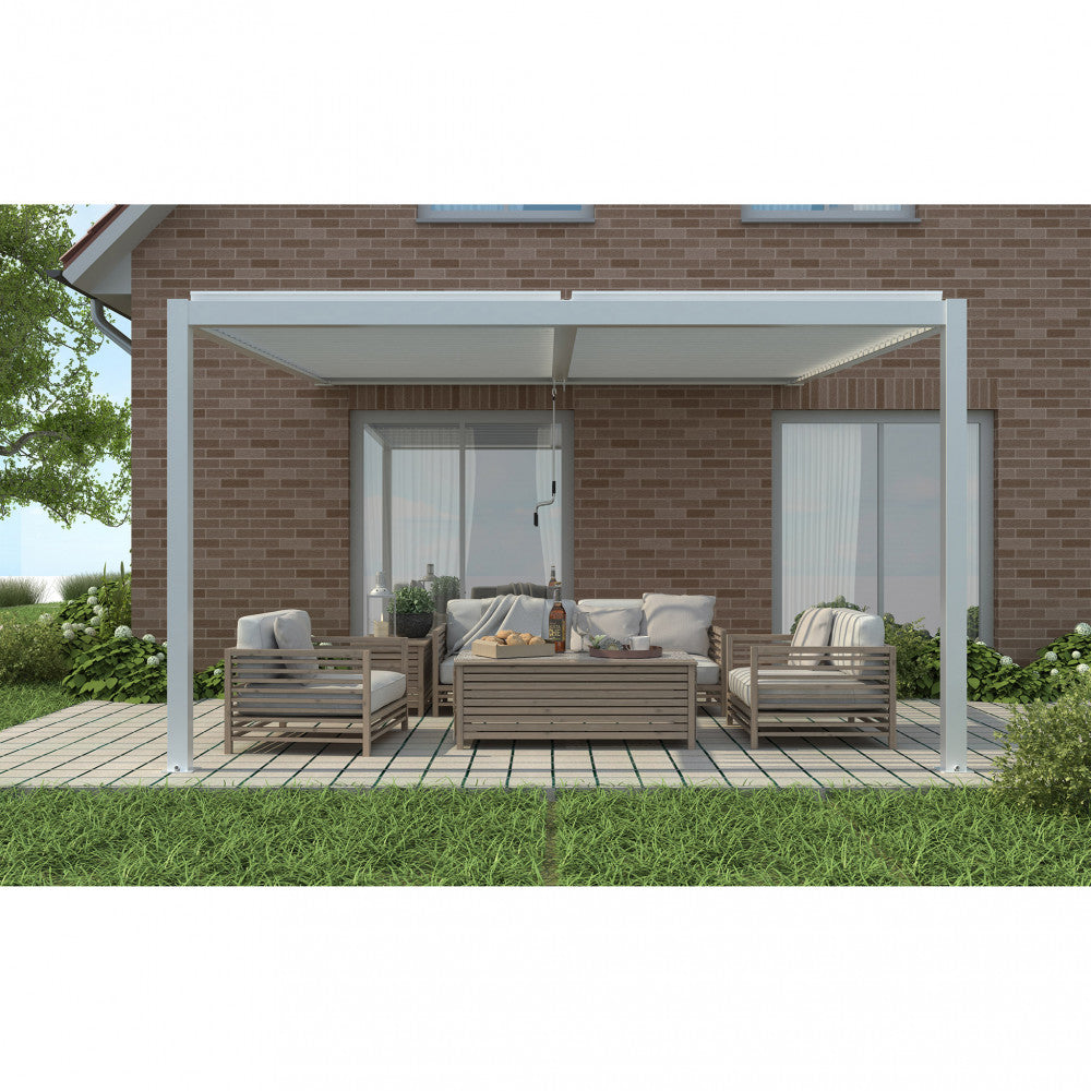 Pergola bioclimatica 4 x 4 addossata