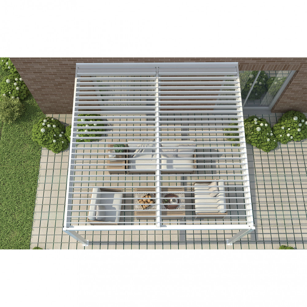 Pergola bioclimatica 4 x 4 addossata