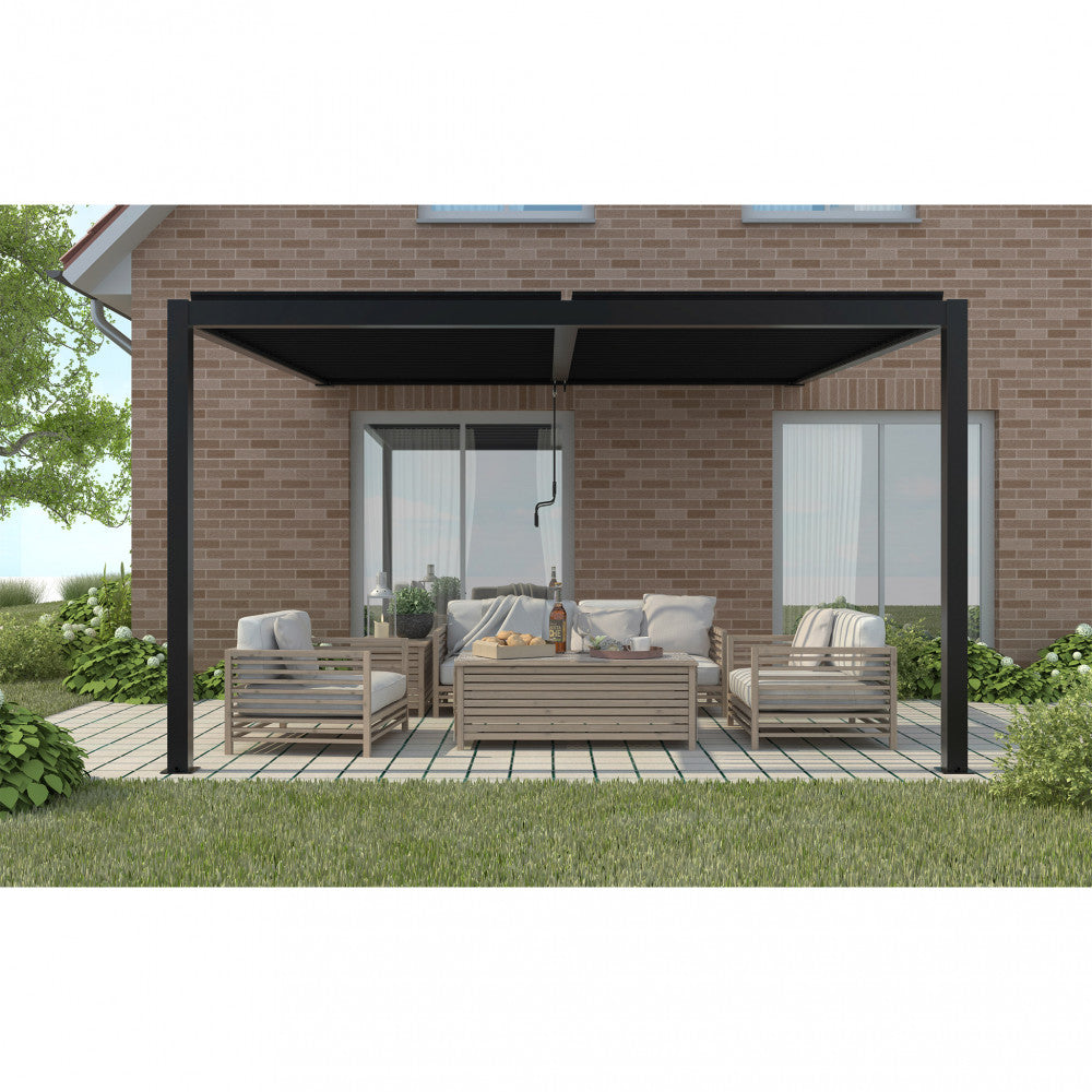 Pergola bioclimatica 4 x 4 addossata