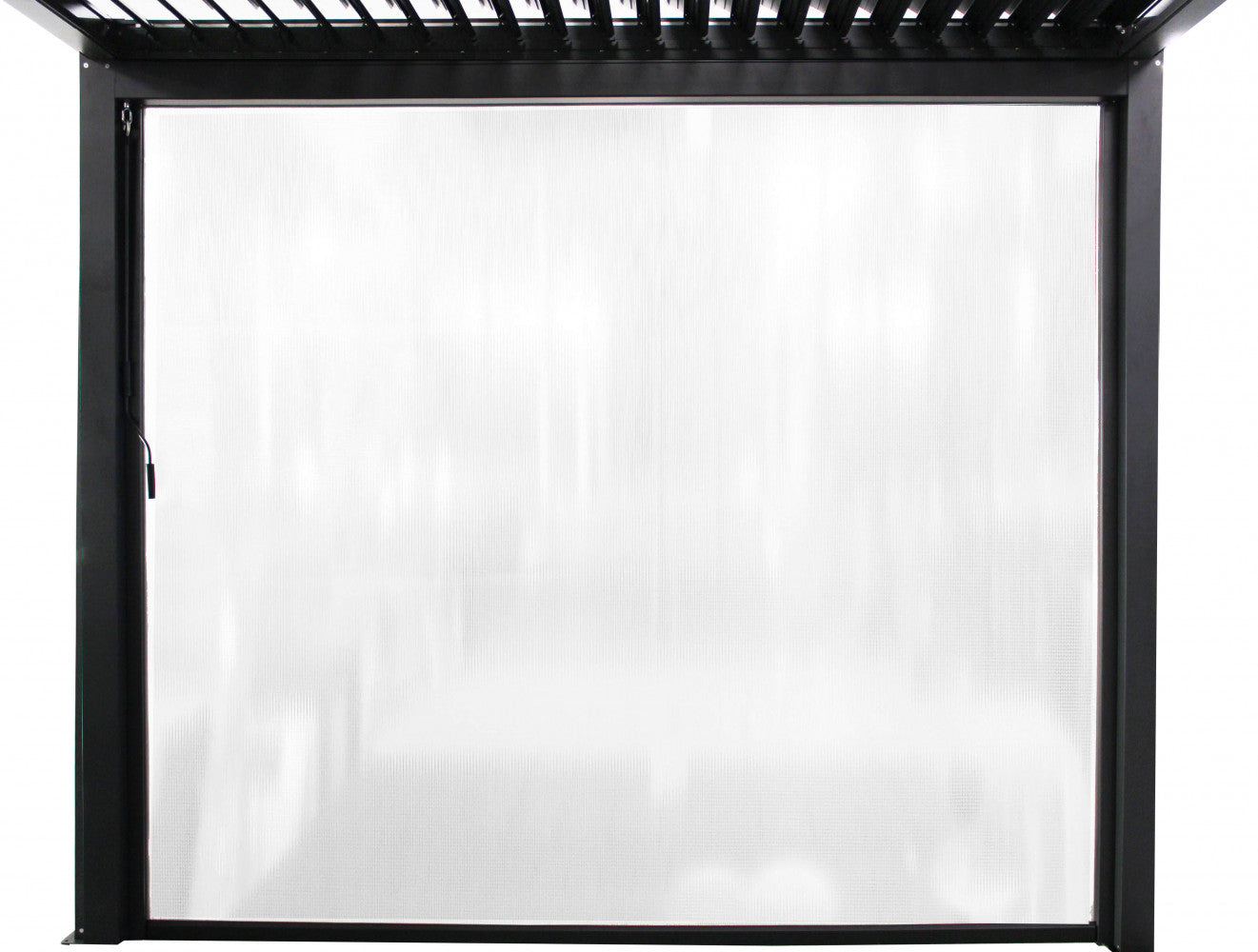 Laterale per lato da 4 m pergola bioclimatica pvc