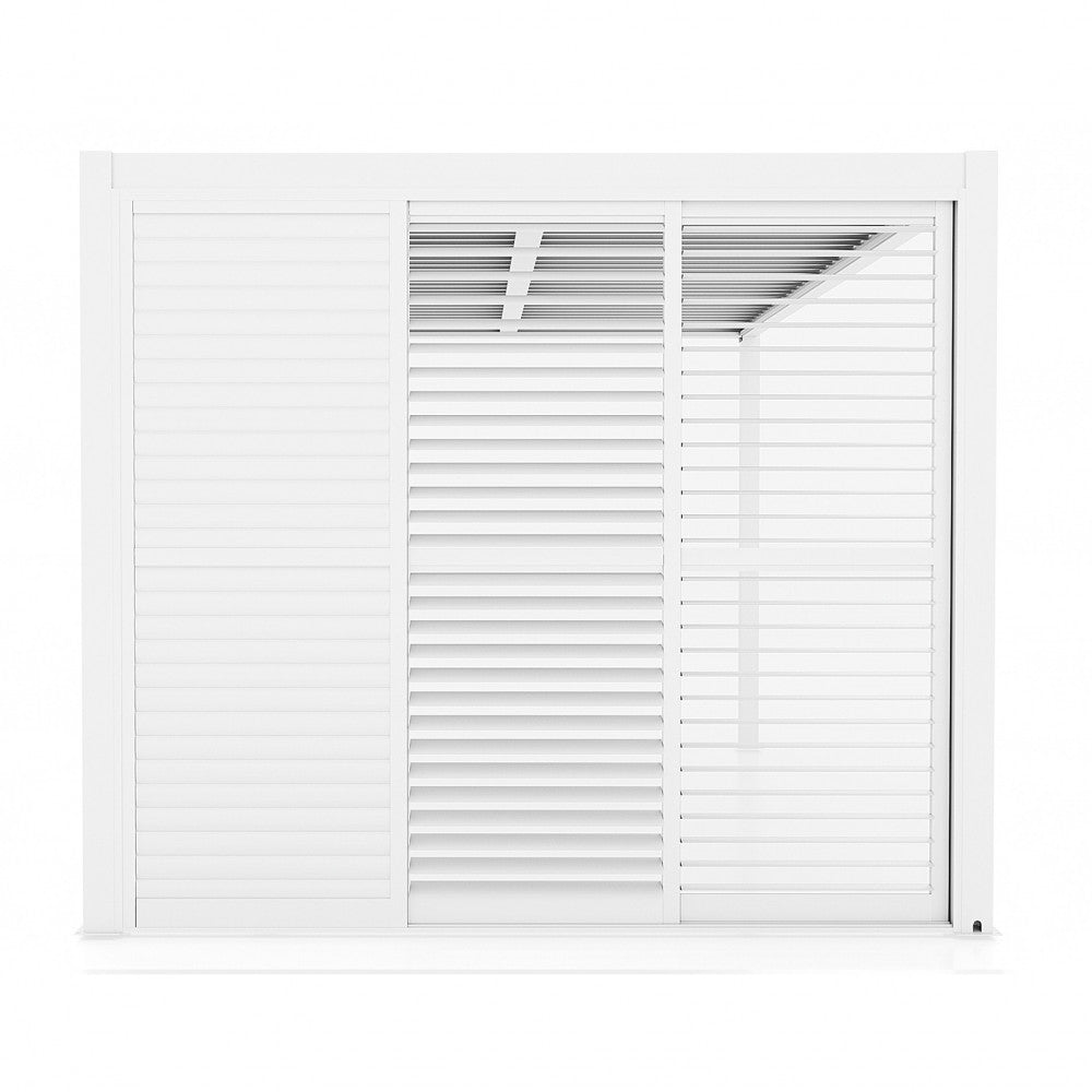 Laterale scorrevole con lamelle per lato da 3 m pergola bioclimatica