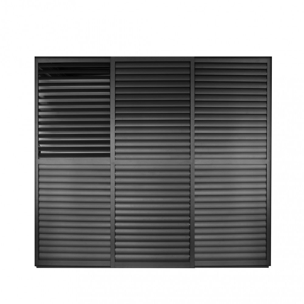 Laterale scorrevole con lamelle per lato da 3 m pergola bioclimatica