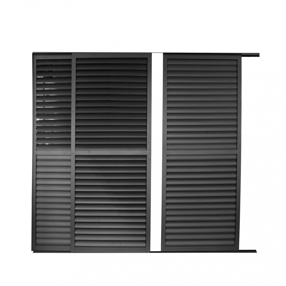 Laterale scorrevole con lamelle per lato da 3 m pergola bioclimatica