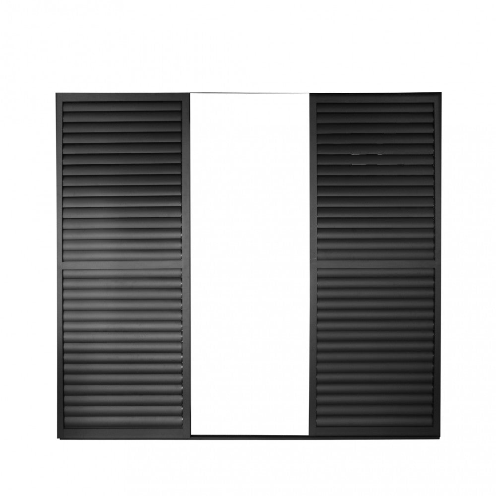 Laterale scorrevole con lamelle per lato da 3 m pergola bioclimatica