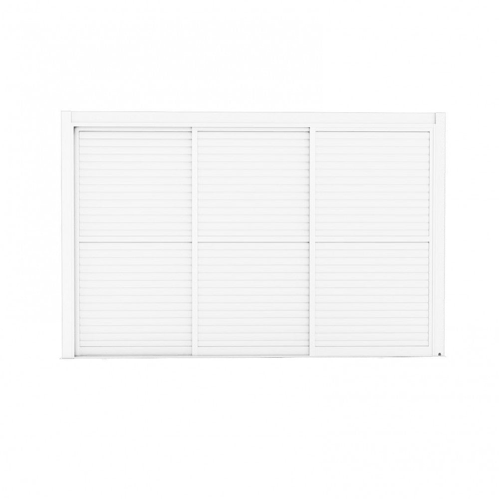 Laterale scorrevole con lamelle per lato da 4 m pergola bioclimatica