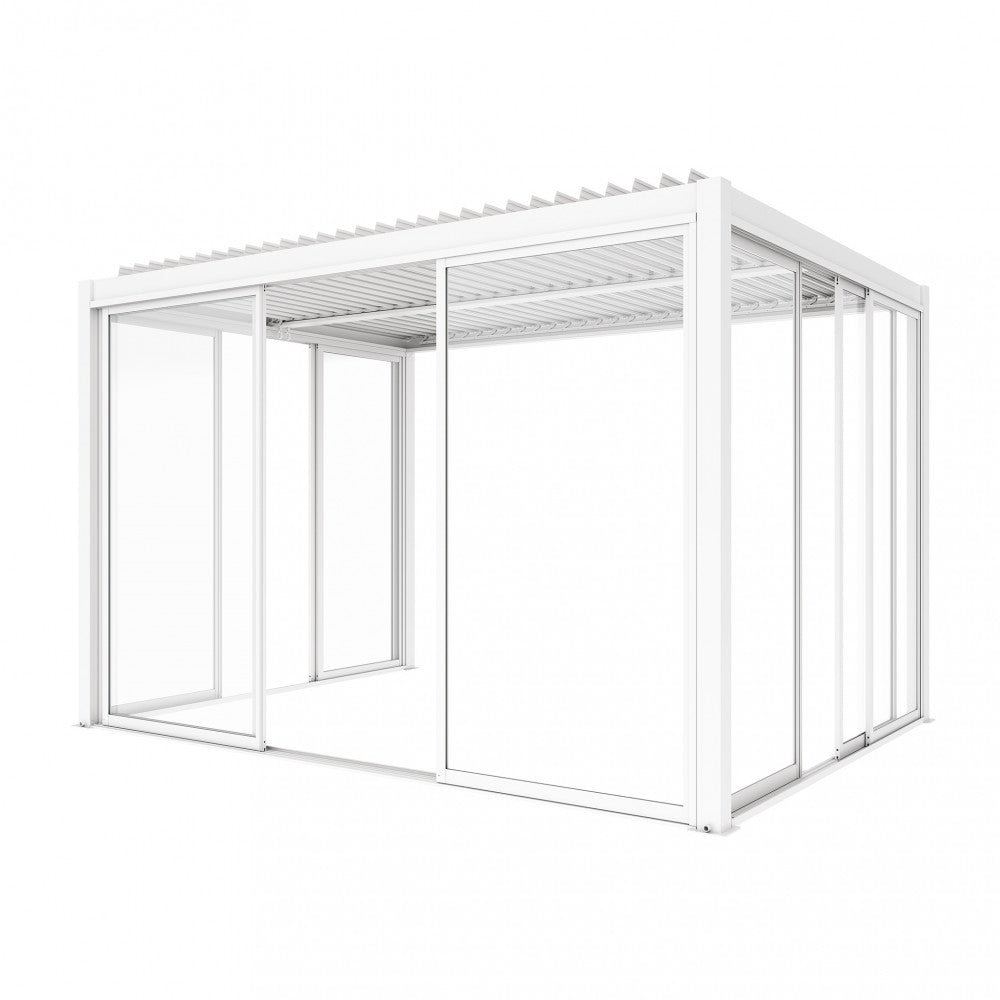 Laterale scorrevole con vetro per lato da 3 m pergola bioclimatica