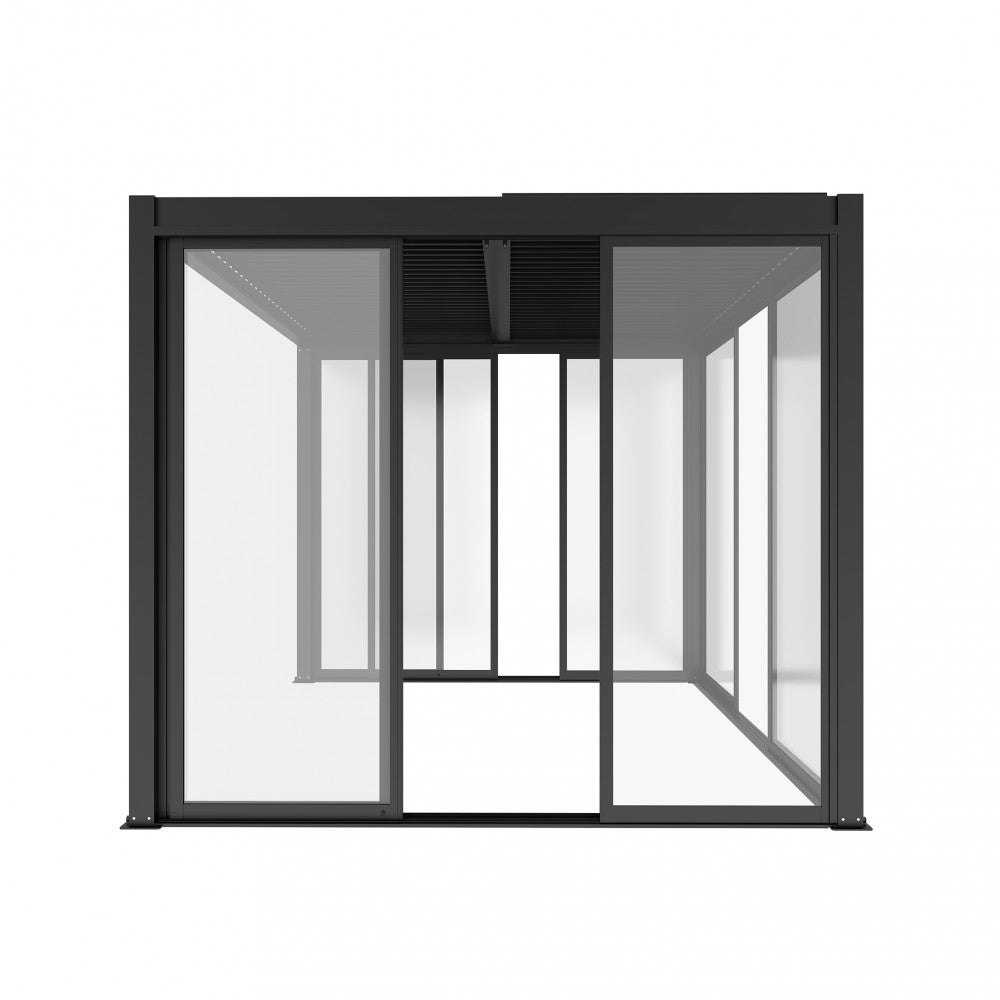 Laterale scorrevole con vetro per lato da 3 m pergola bioclimatica