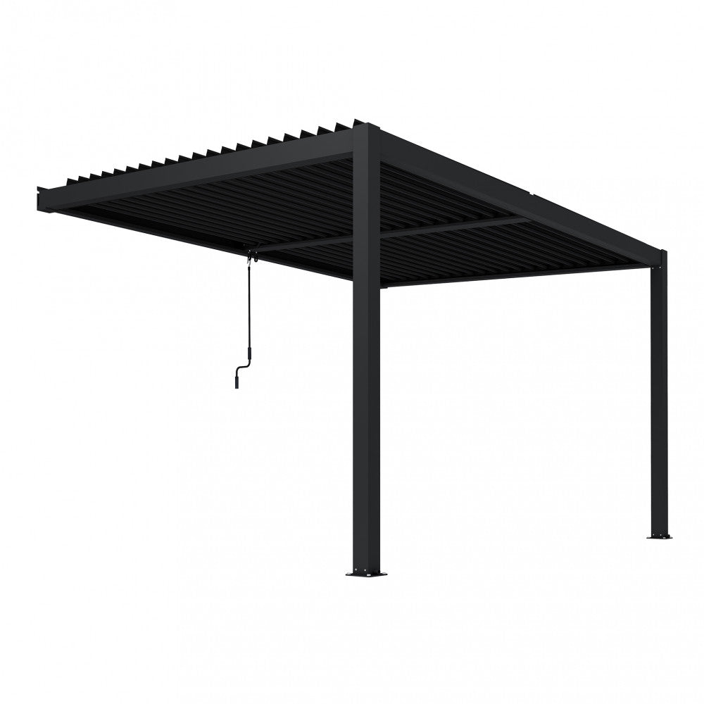 Pergola bioclimatica 4 x 2,5 addossata