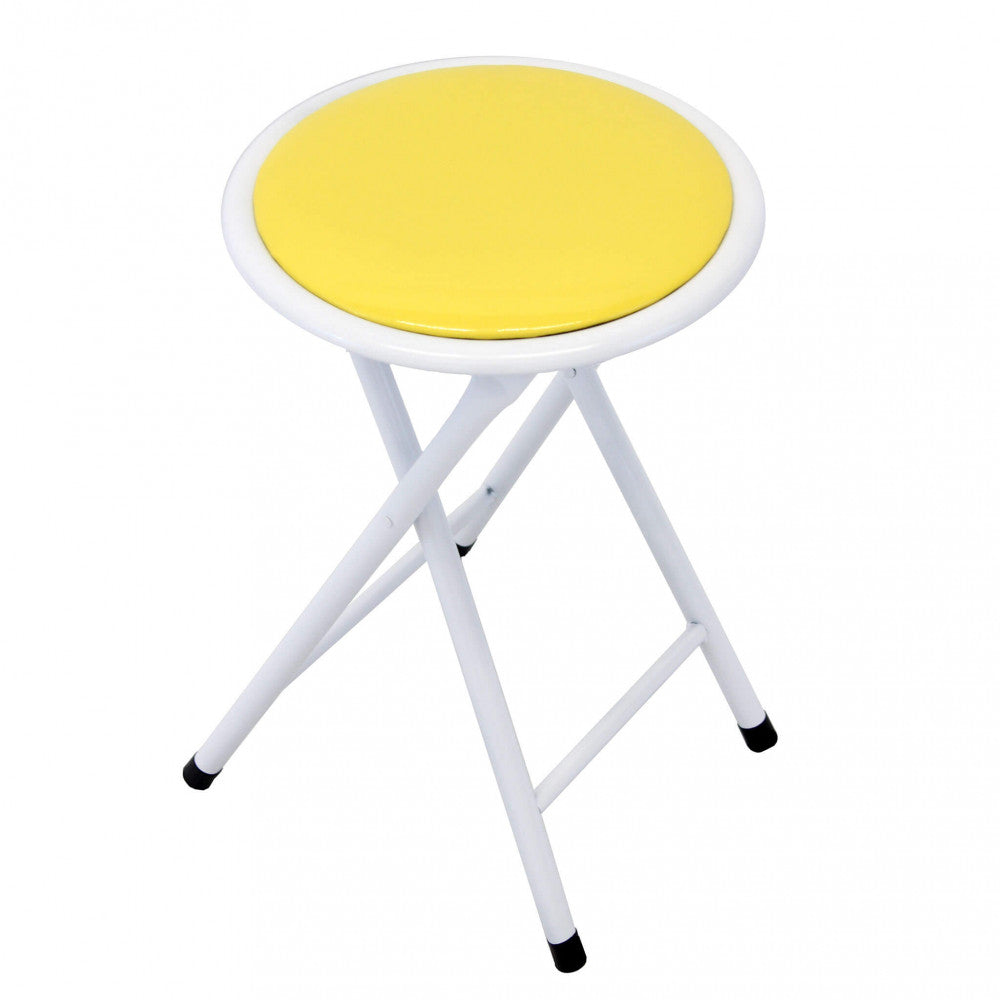 Sgabello slim giallo color 128