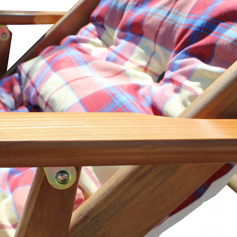 Poltrona 3 posizioni relax miele c/cuscino