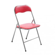 Sedia pieghevole slim rossa opaca