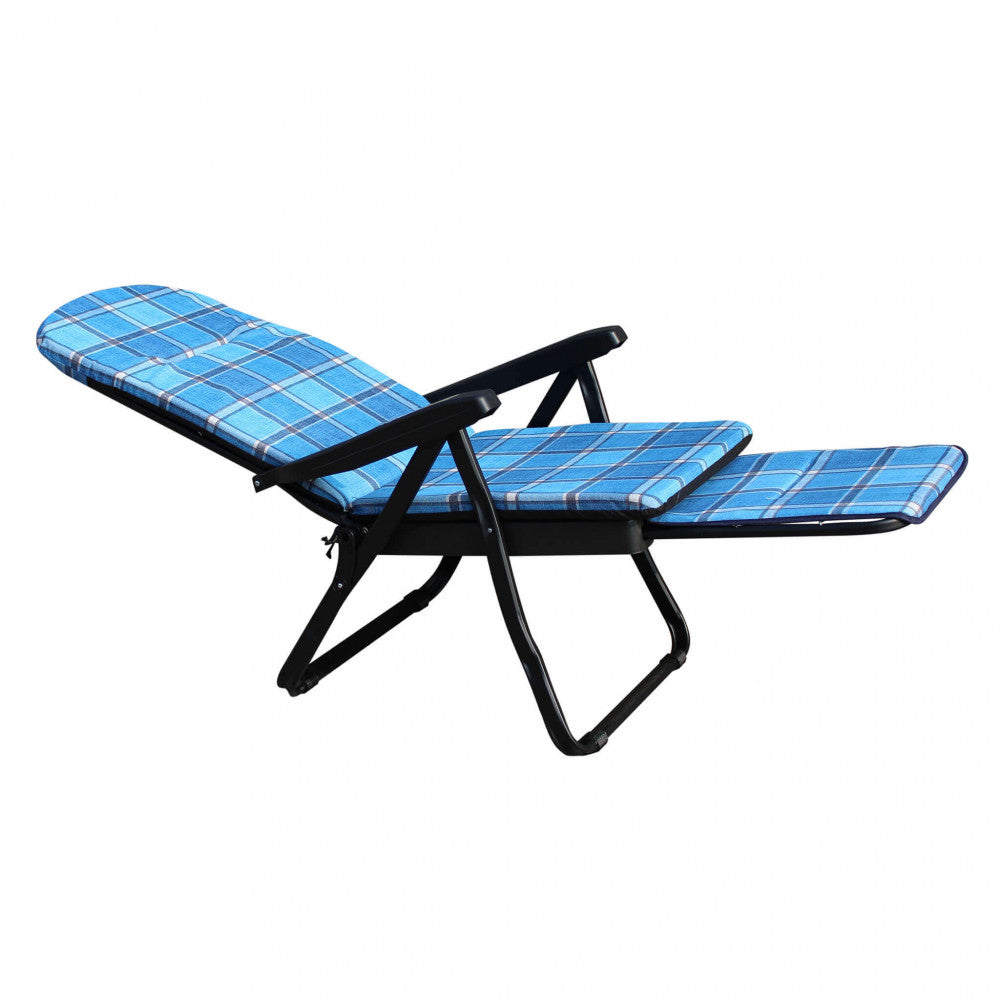Sdraio cipro modello carrello blu e verde scozzese