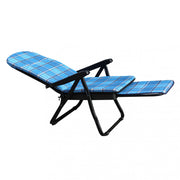 Sdraio cipro modello carrello blu e verde scozzese