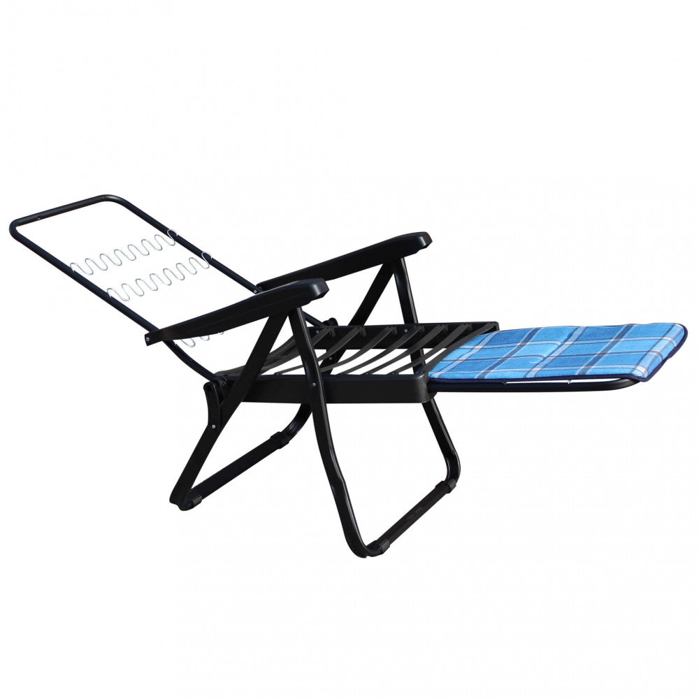 Sdraio cipro modello carrello blu e verde scozzese