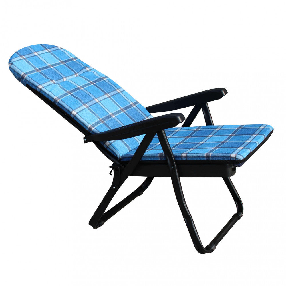 Sdraio cipro modello carrello blu e verde scozzese