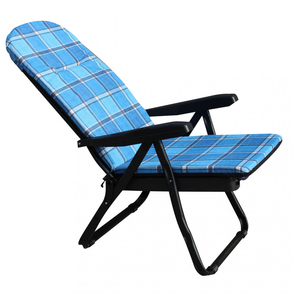 Sdraio cipro modello carrello blu e verde scozzese