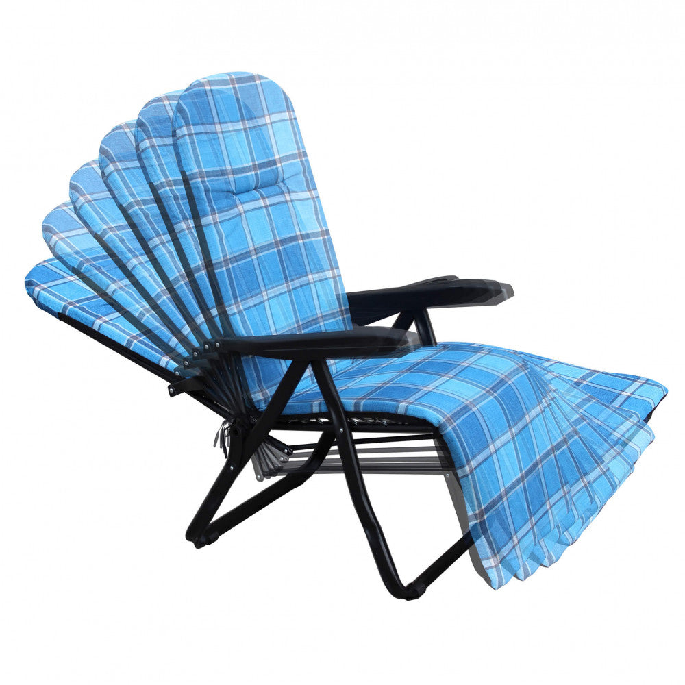 Sdraio cipro modello automatico blu e verde scozzese