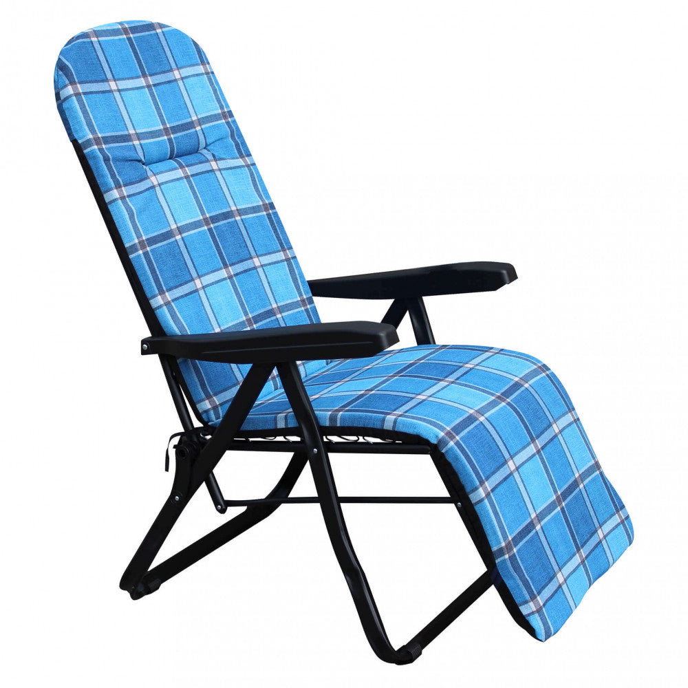 Sdraio cipro modello automatico blu e verde scozzese