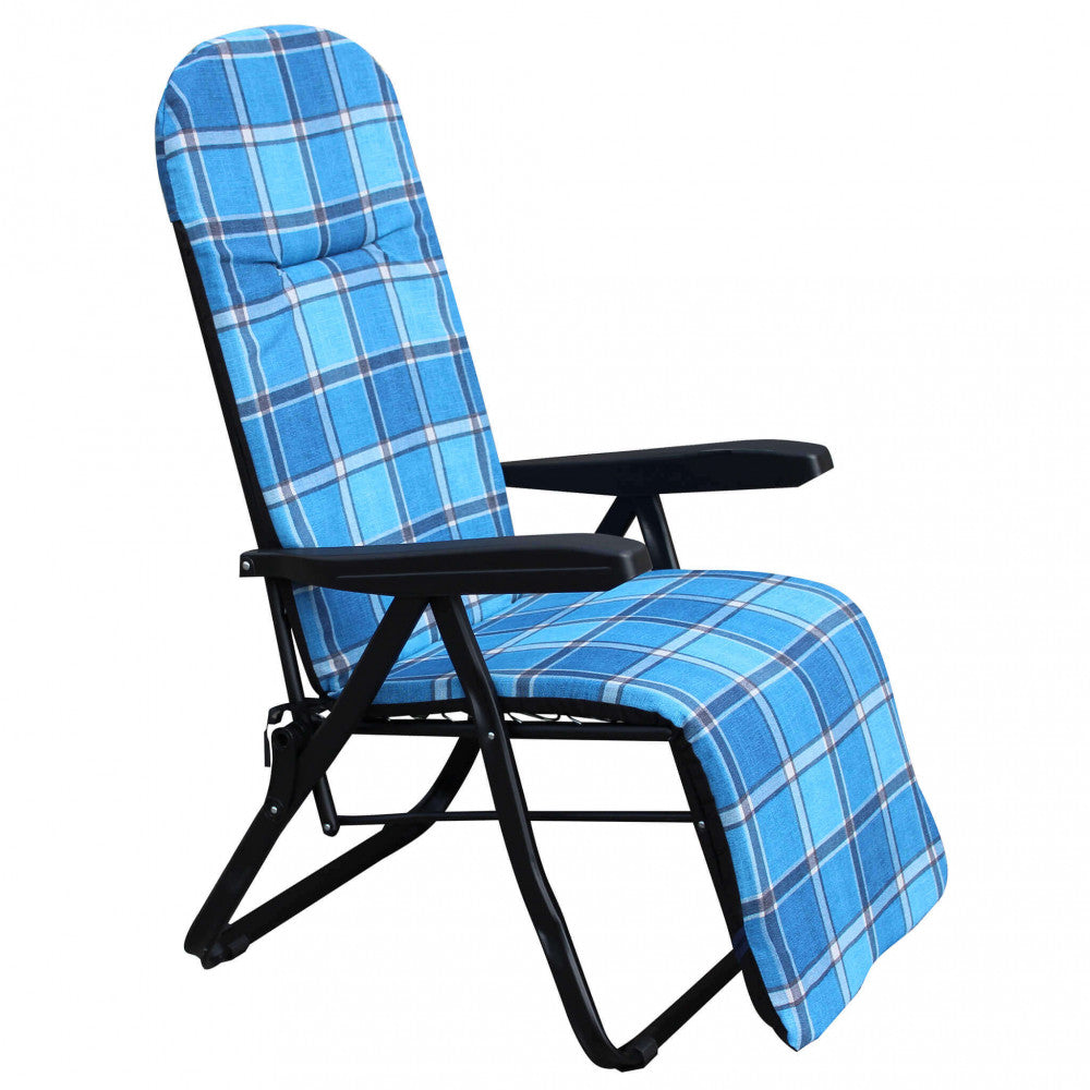 Sdraio cipro modello automatico blu e verde scozzese