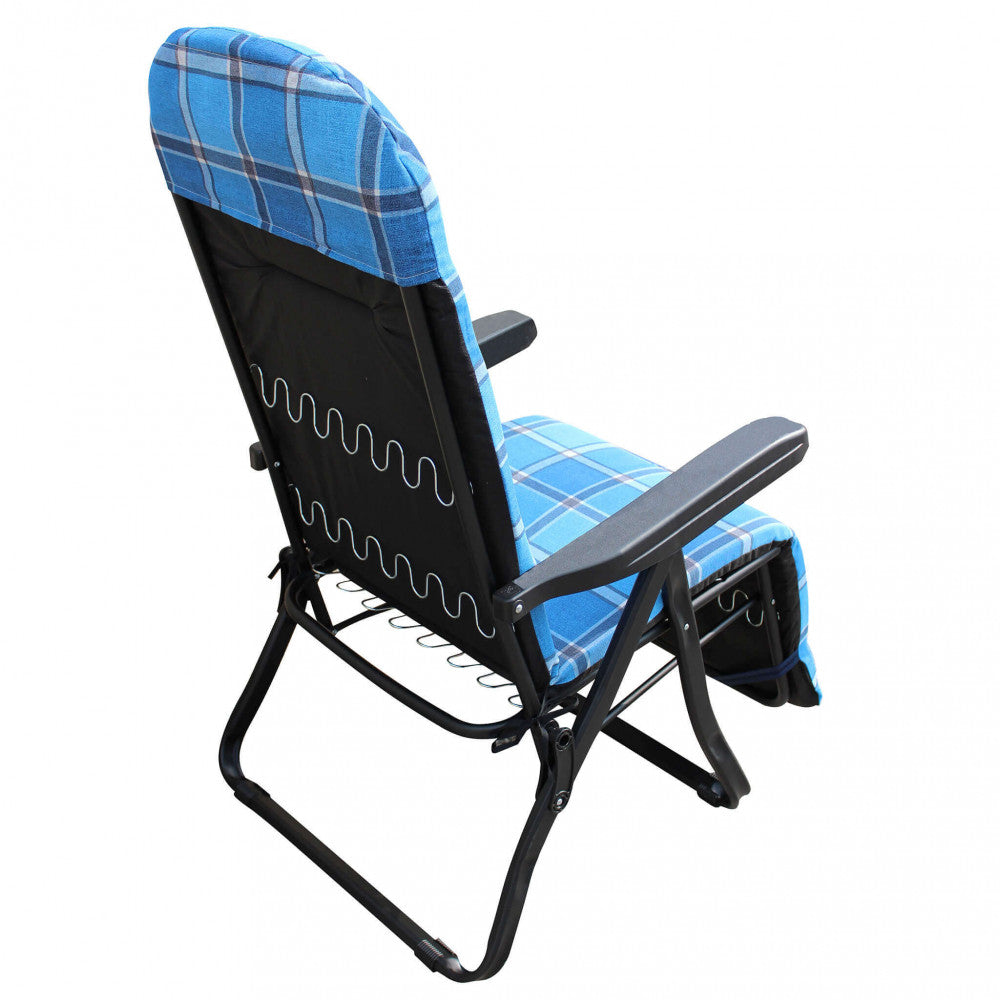 Sdraio cipro modello automatico blu e verde scozzese