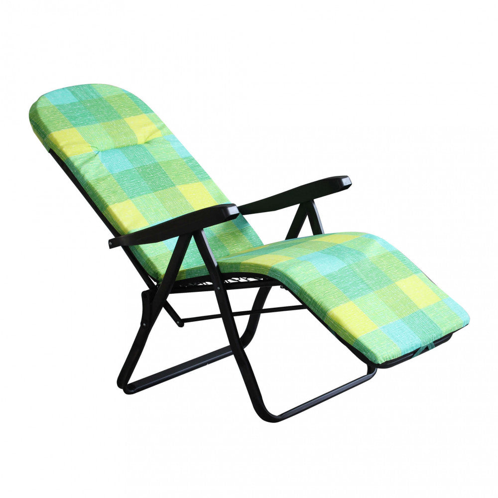 Sdraio cipro modello automatico verde e giallo scozzese