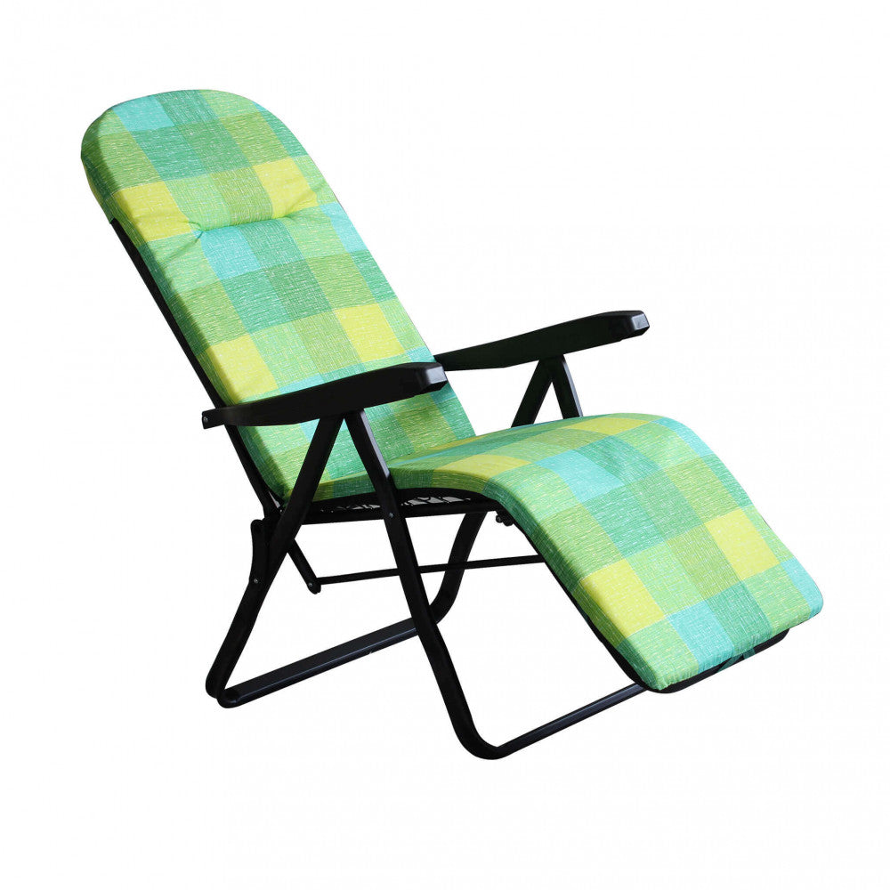 Sdraio cipro modello automatico verde e giallo scozzese