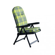 Sdraio rodi modello carrello verde e grigio scozzese