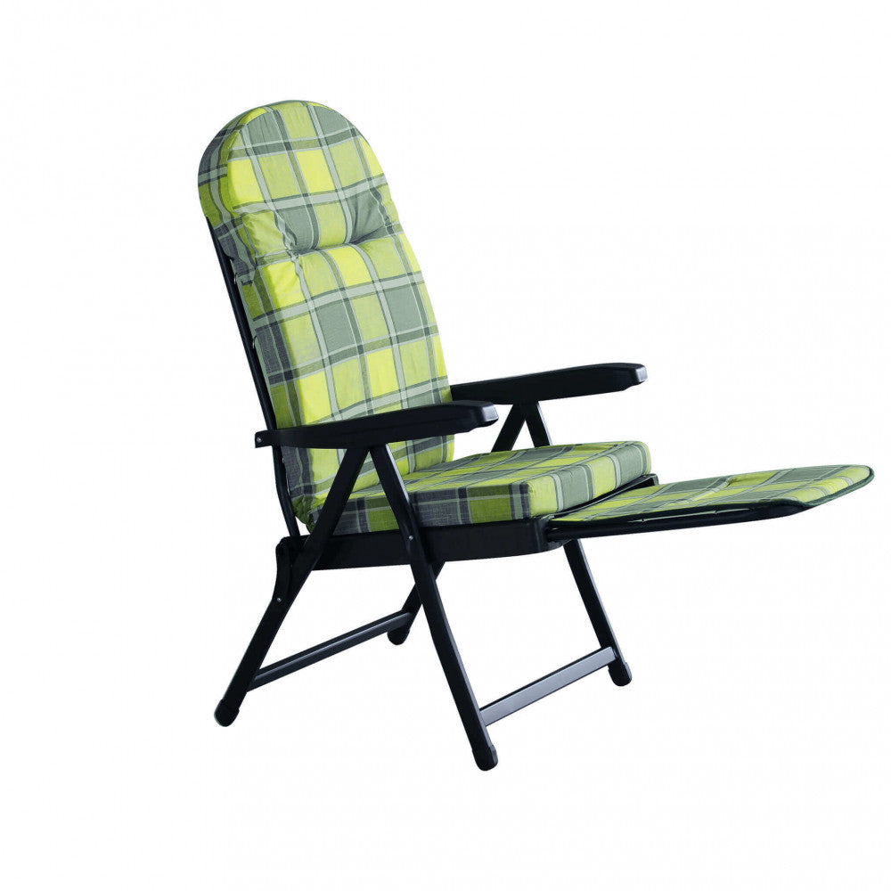 Sdraio rodi modello carrello verde e grigio scozzese