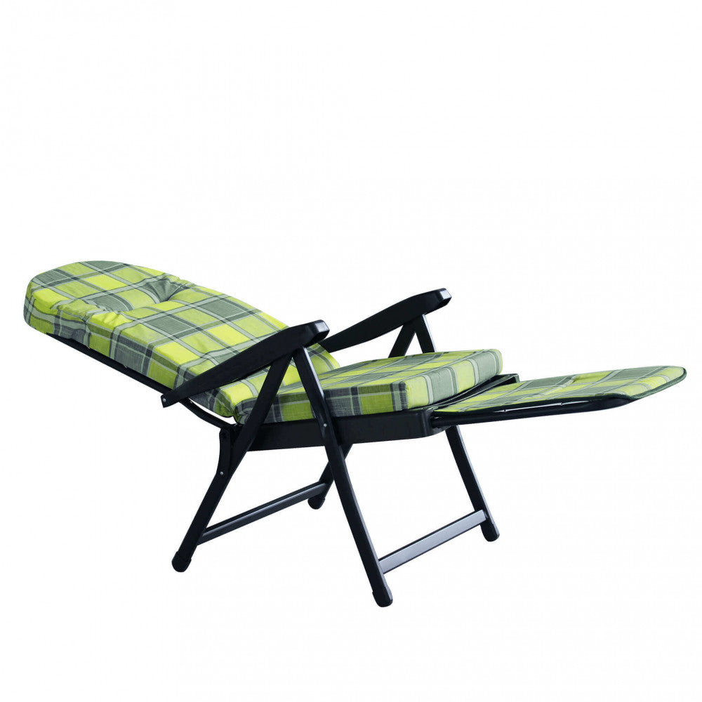 Sdraio rodi modello carrello verde e grigio scozzese