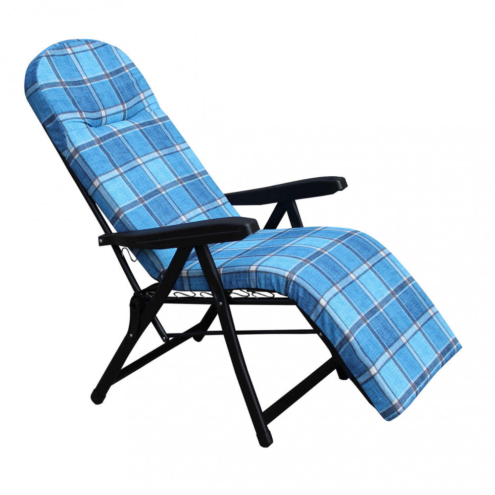 Sdraio rodi modello automatico blu e azzurro scozzese