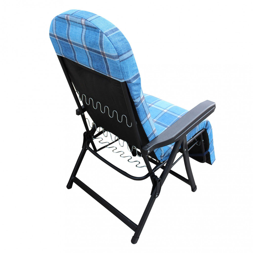 Sdraio rodi modello automatico blu e azzurro scozzese