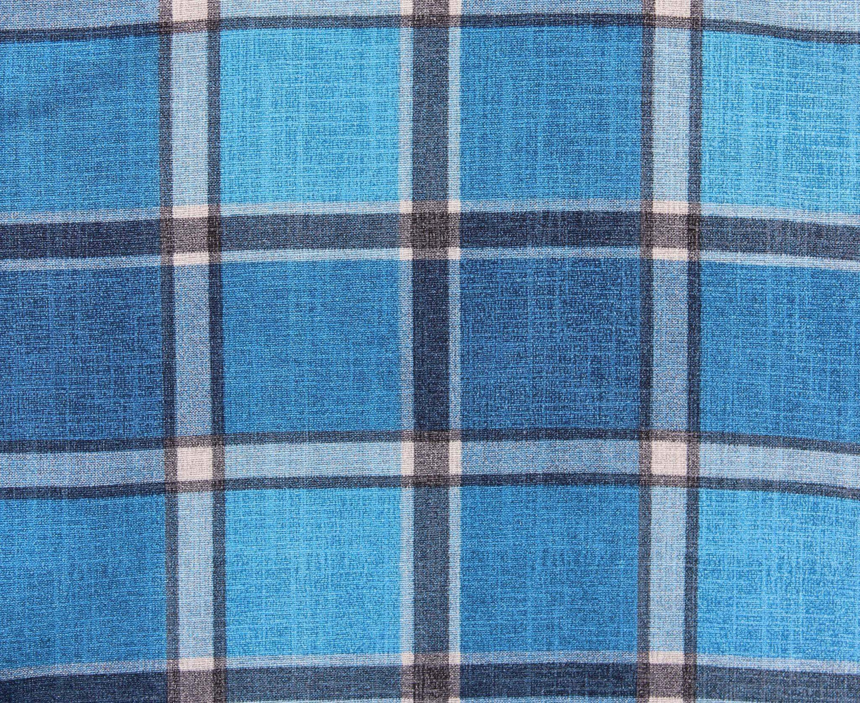 Sdraio rodi modello automatico blu e azzurro scozzese