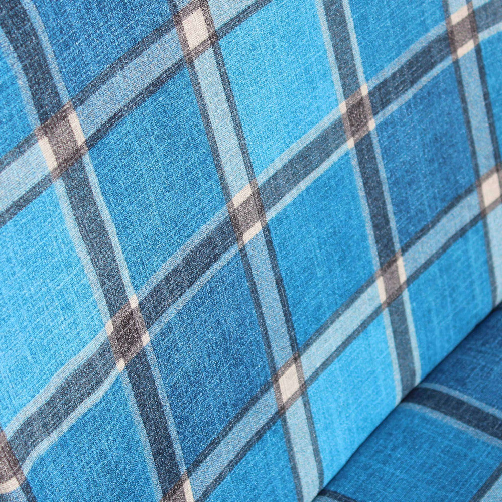 Sdraio rodi modello automatico blu e azzurro scozzese