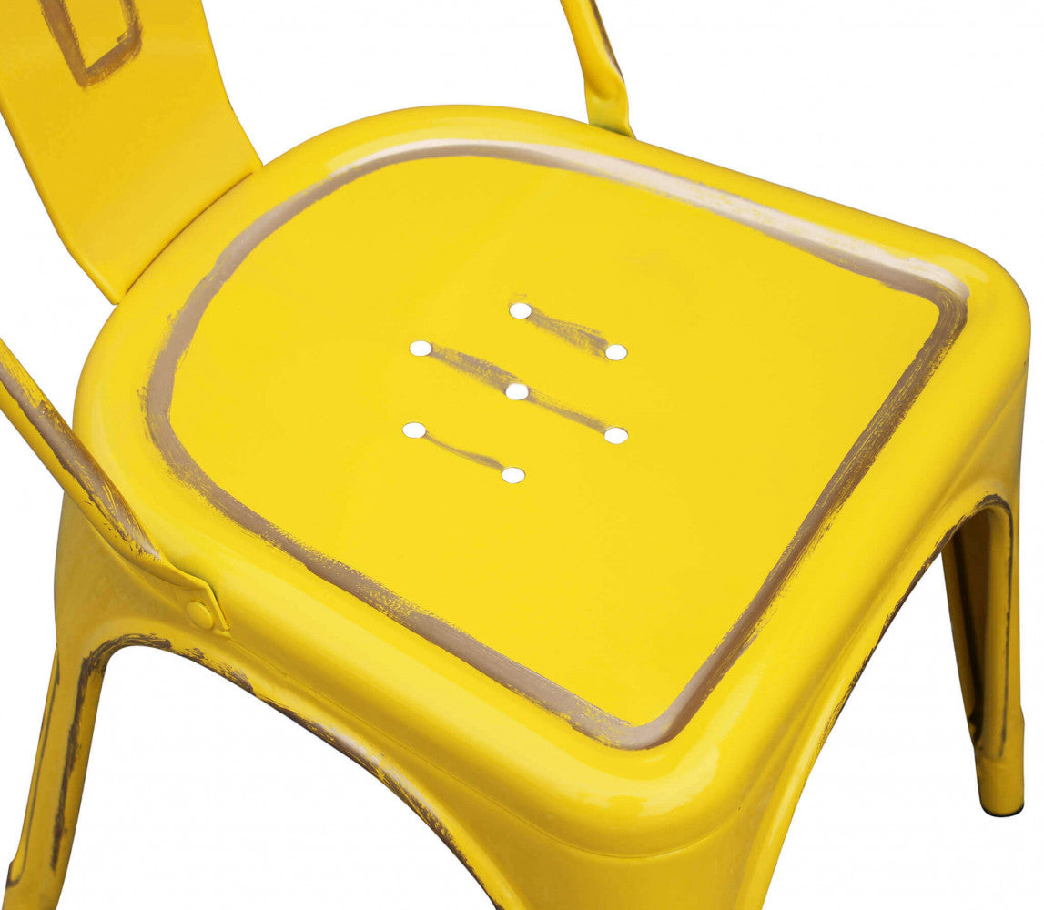 Sedia lola giallo antico