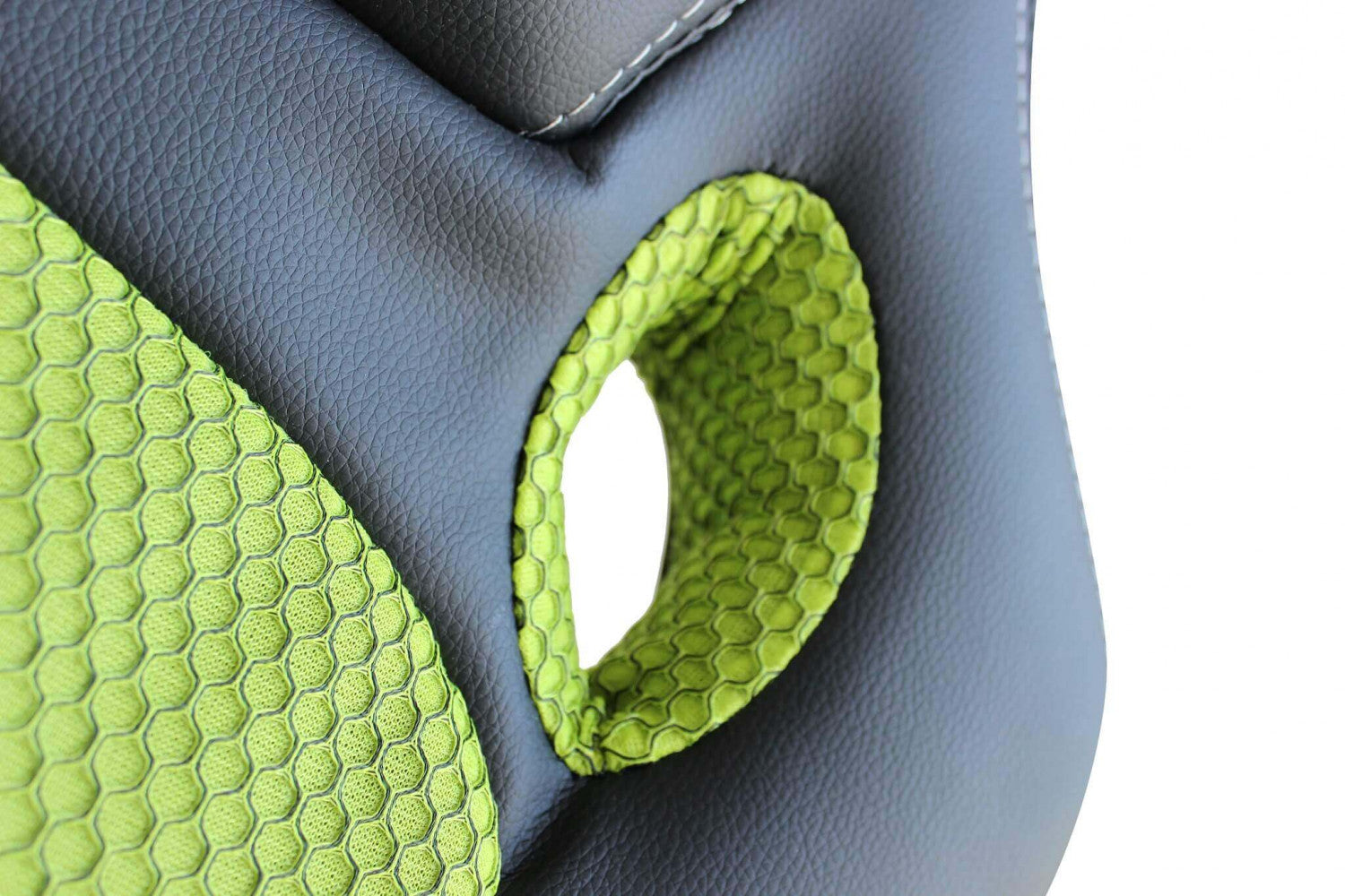 Poltrona da gaming uncharted verde e nera