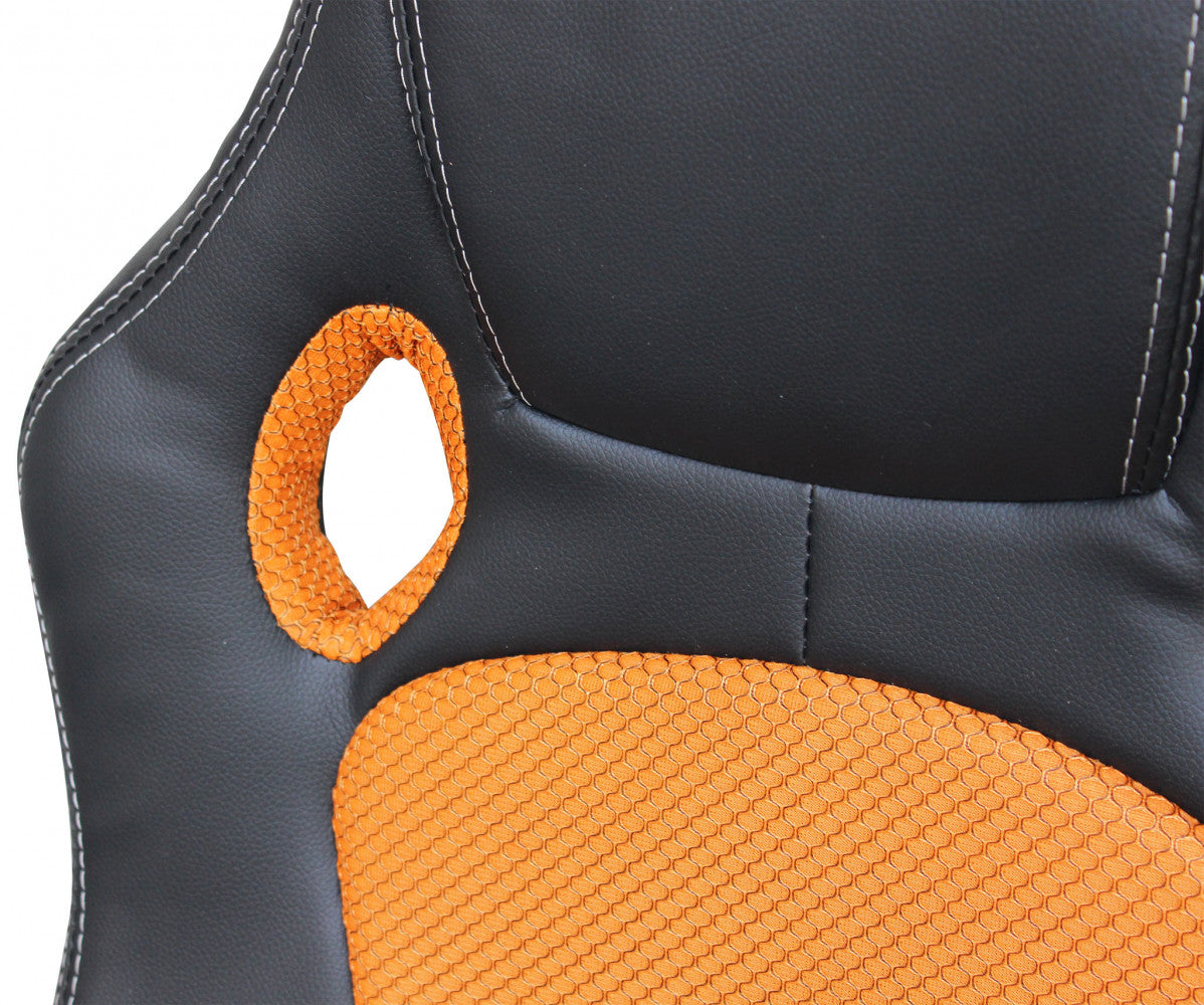 Poltrona da gaming uncharted rossa e nera