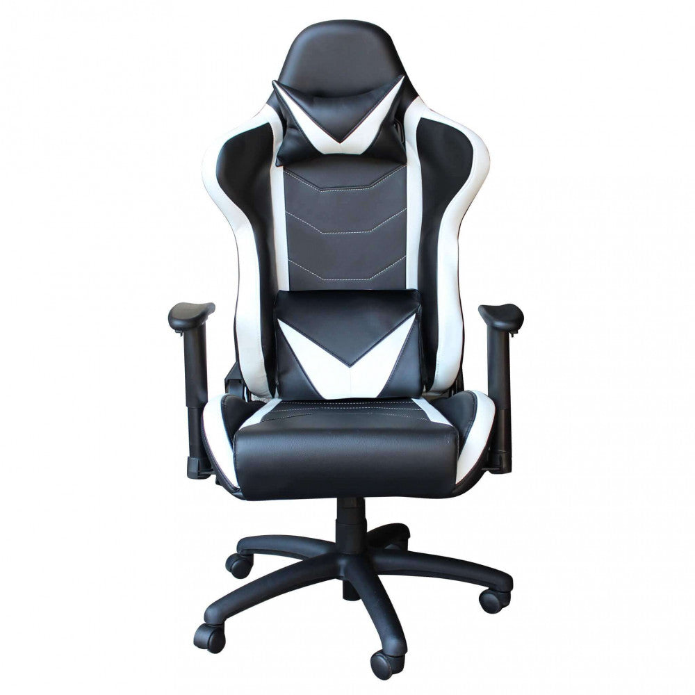 Poltrona da gaming fallout bianca e nera