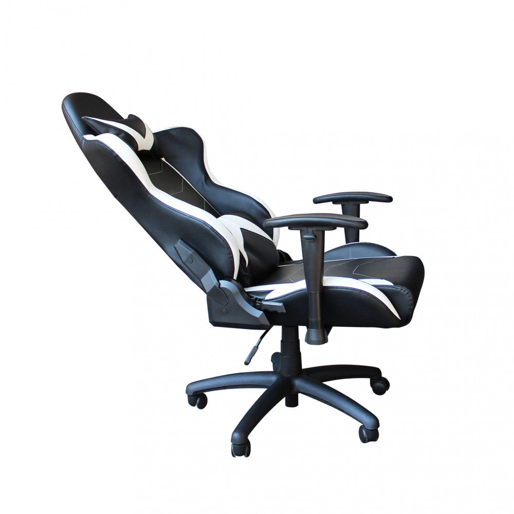 Poltrona da gaming fallout bianca e nera