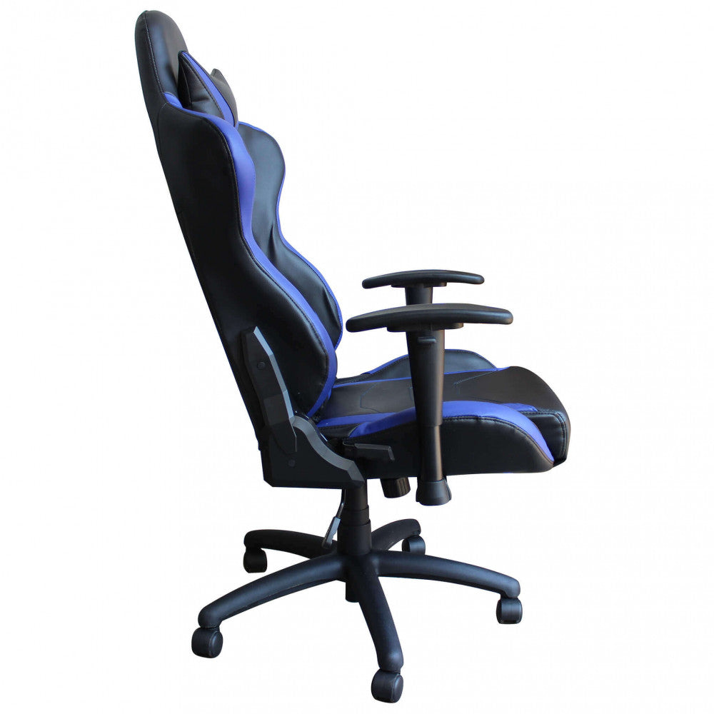 Poltrona da gaming fallout blu e nera