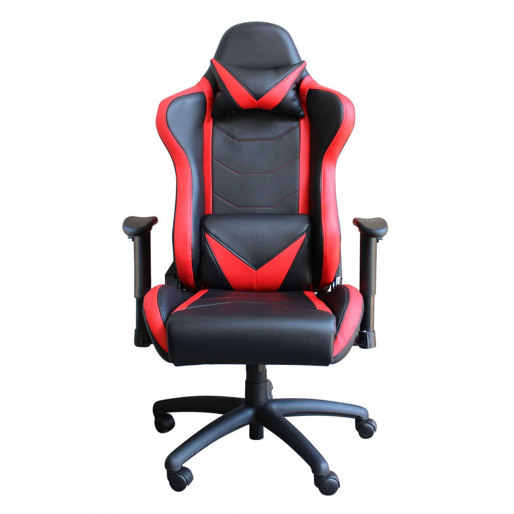 Poltrona da gaming fallout rosso e nera