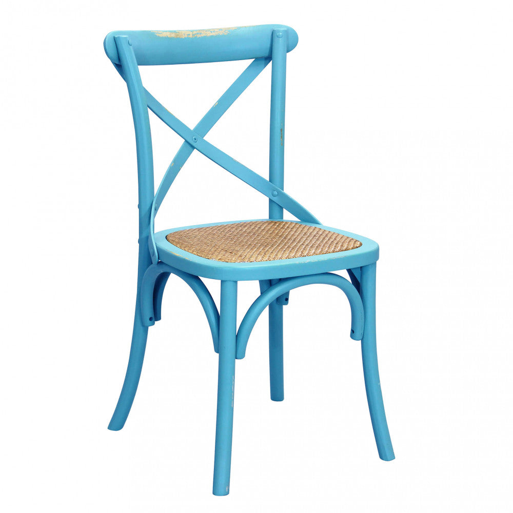 Sedia cross azzurra