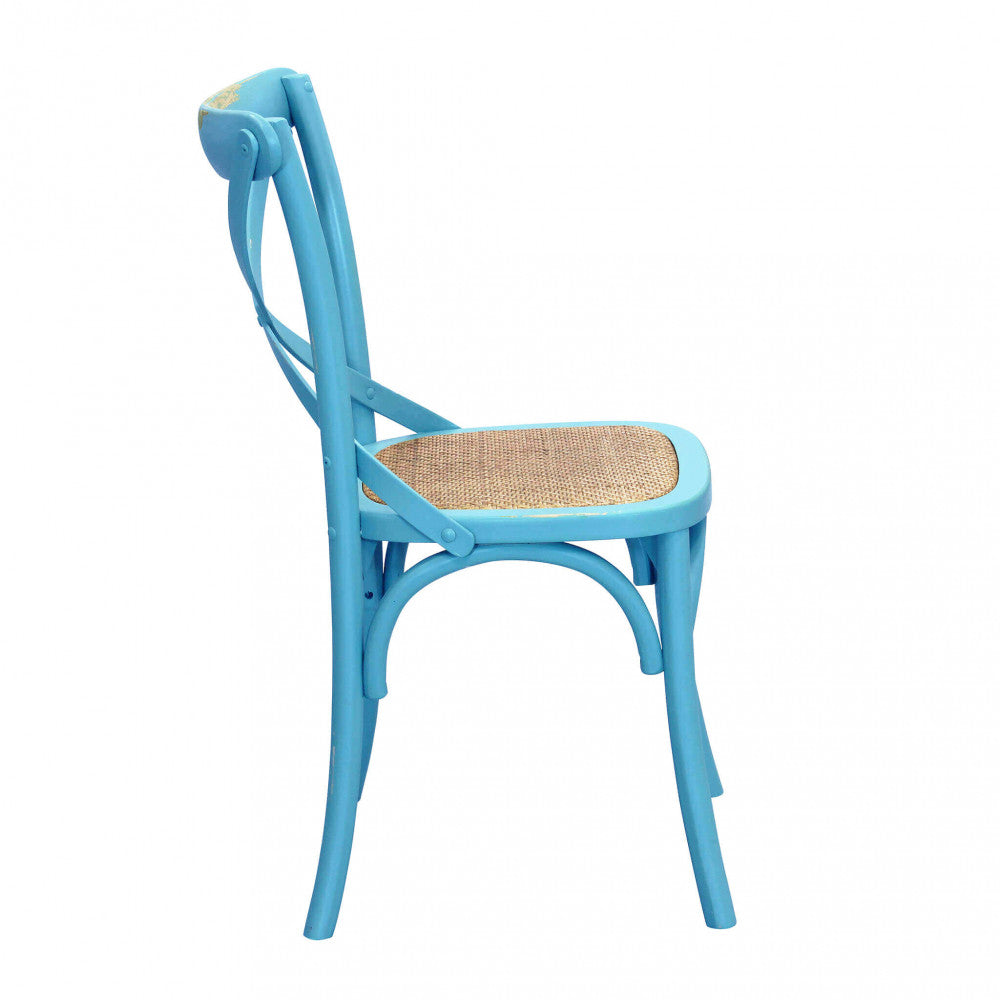Sedia cross azzurra