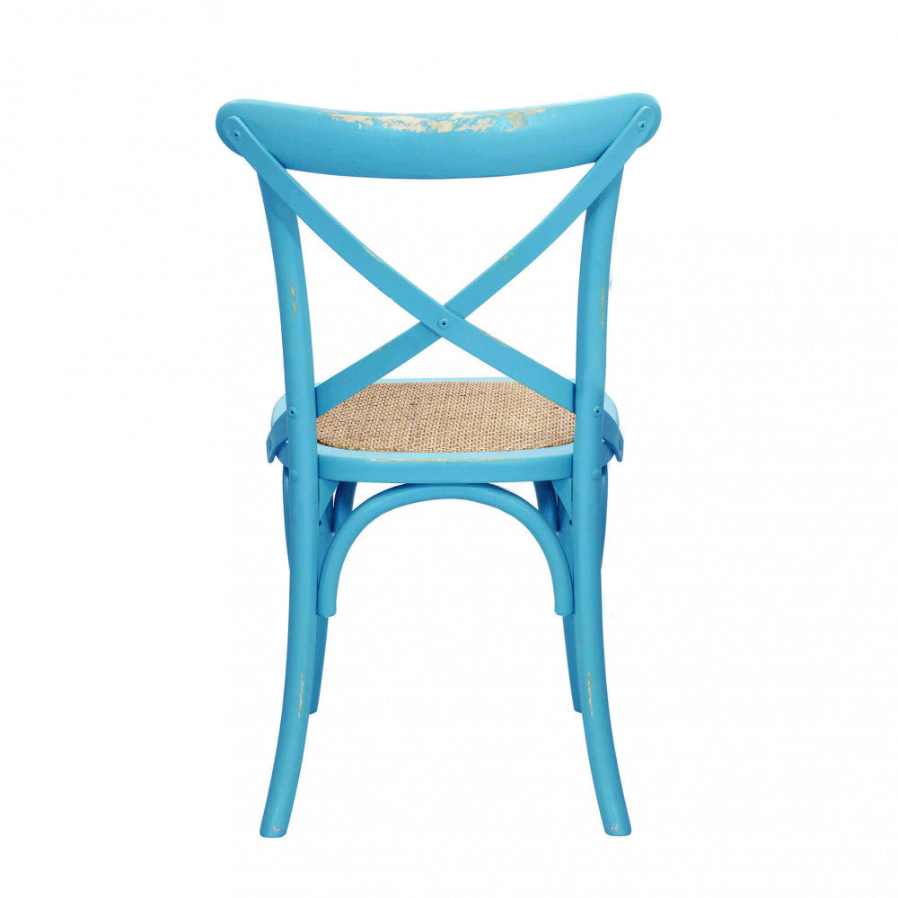 Sedia cross azzurra