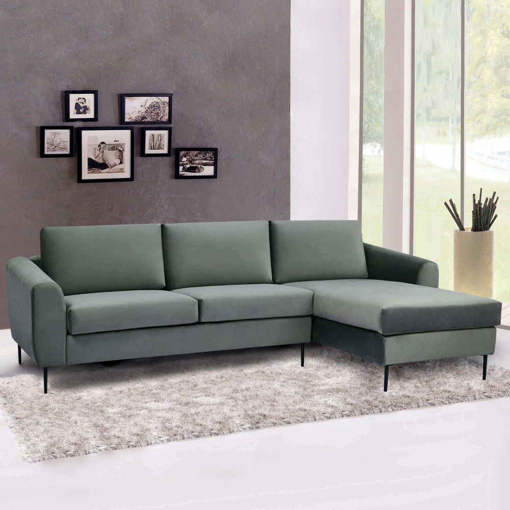 Divano con chaise longue gregory