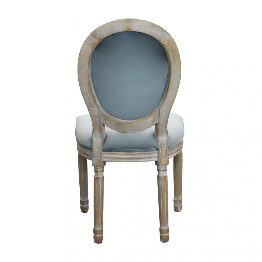 Constance chair in grey velvet